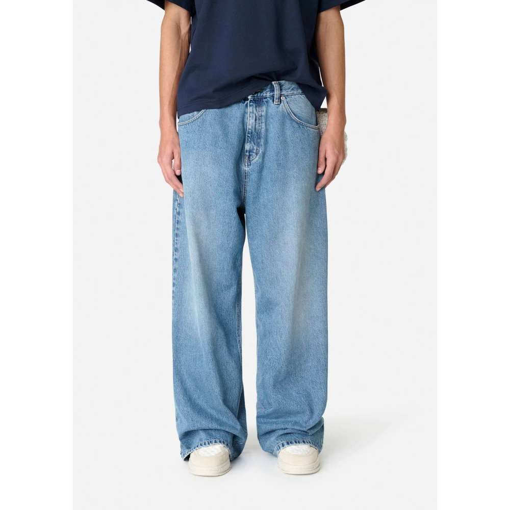 Axel Arigato Geborduurde Relaxte Jeans Blue Heren