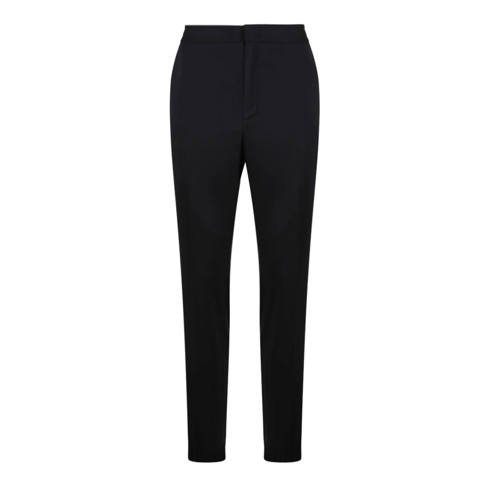 Ermenegildo Zegna Zwarte Wol Jogger Broek Black Heren
