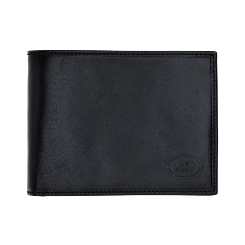 The Bridge Men's Black Wallets & Cardholders, One Size, Slim Leather Cardholder Wallet