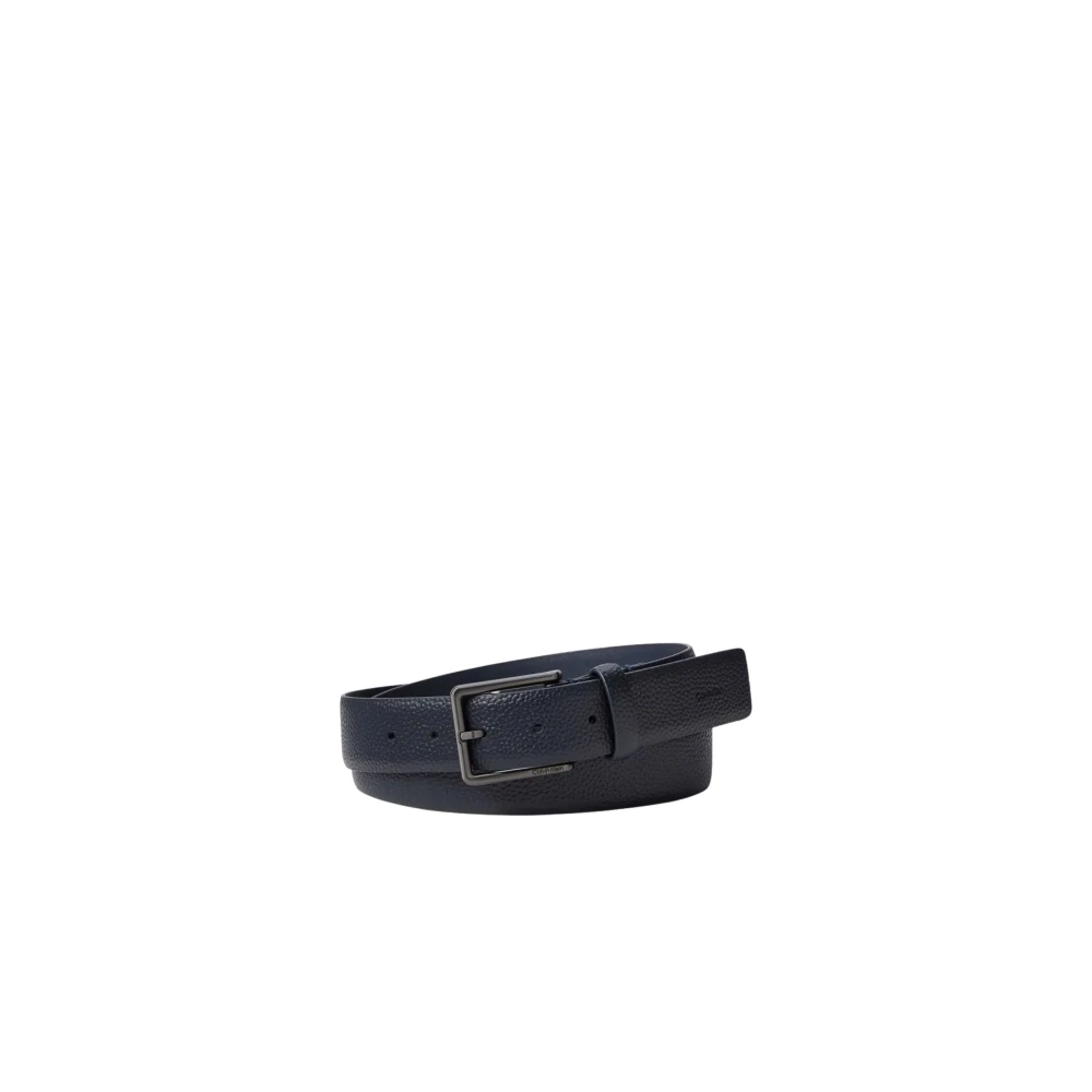 Calvin Klein Men's Black Belts, 105 Cm, Warmth Buckle Pebble 35Mm