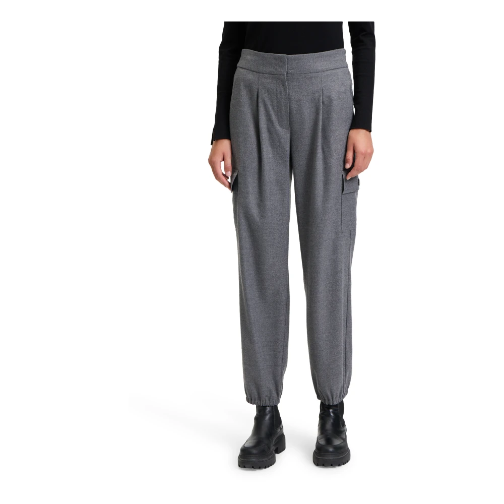 Betty Barclay High-Waist Effen Broek Gray Dames