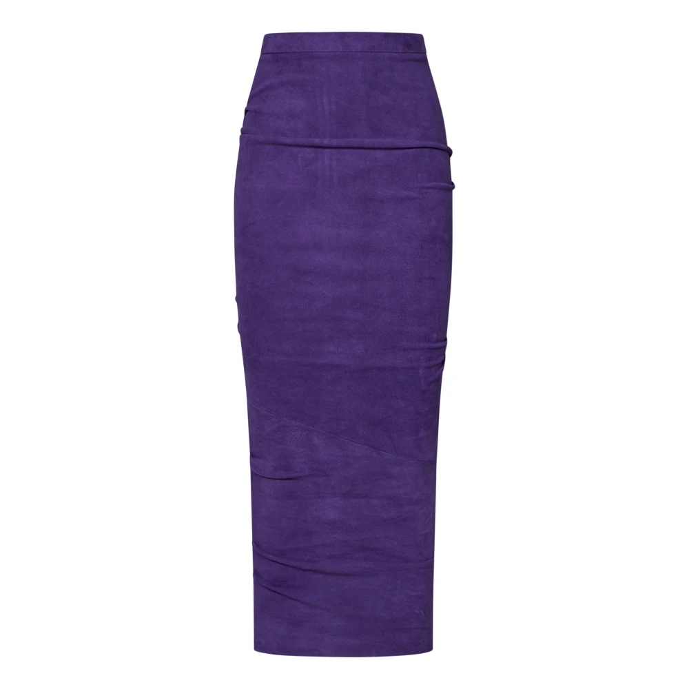 Laquan Smith Maxi Skirts Purple Dames