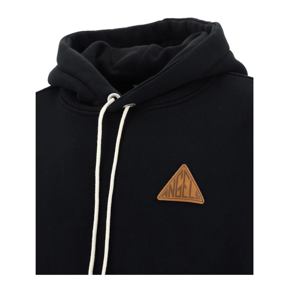 Palm Angels Logodetail Katoenen Sweatshirt Black Dames