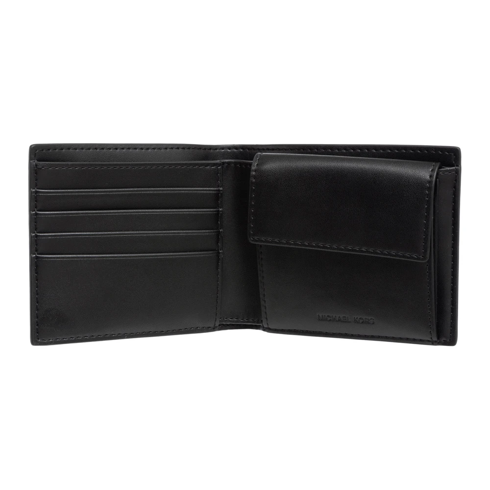 Michael Kors Klassieke Portemonnee met Logo en Kaartsleuven Black Heren