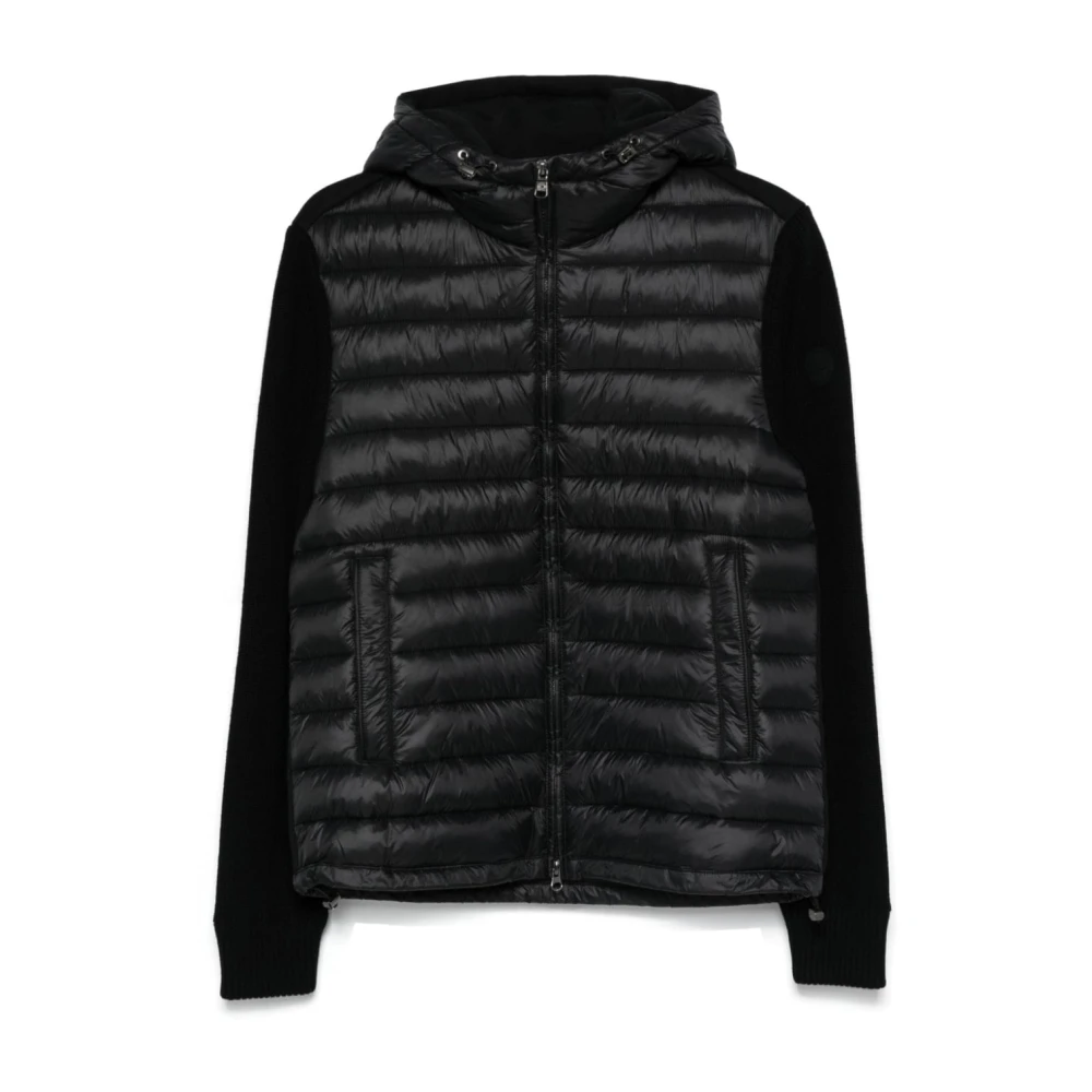 Colmar Zwarte Waterdichte Jas met Geribbelde Gebreide Mouwen Black Heren