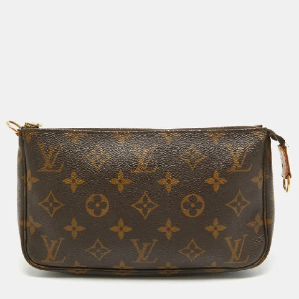 Louis Vuitton Vintage Pre-owned Coated canvas clutches Brown Dames