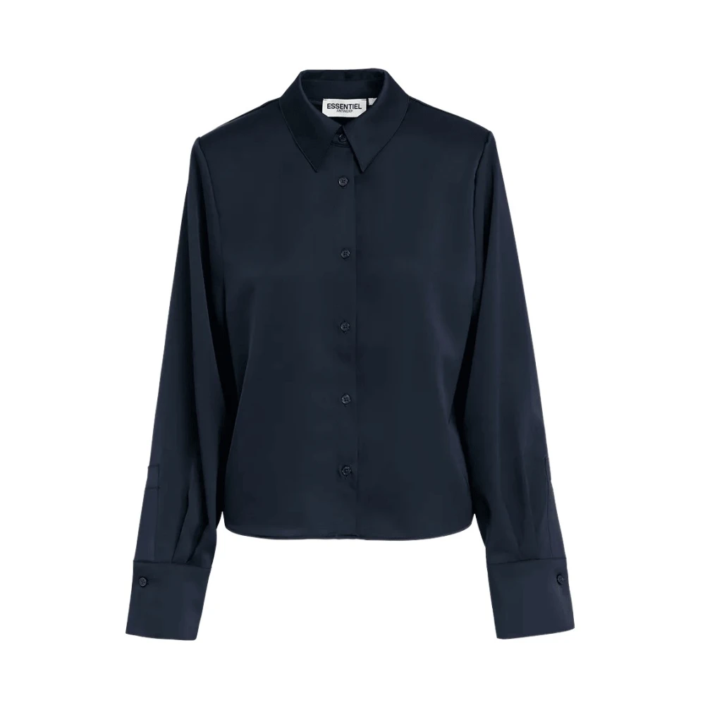 Essentiel Antwerp Oversized Genvieve Shirt Blue Dames