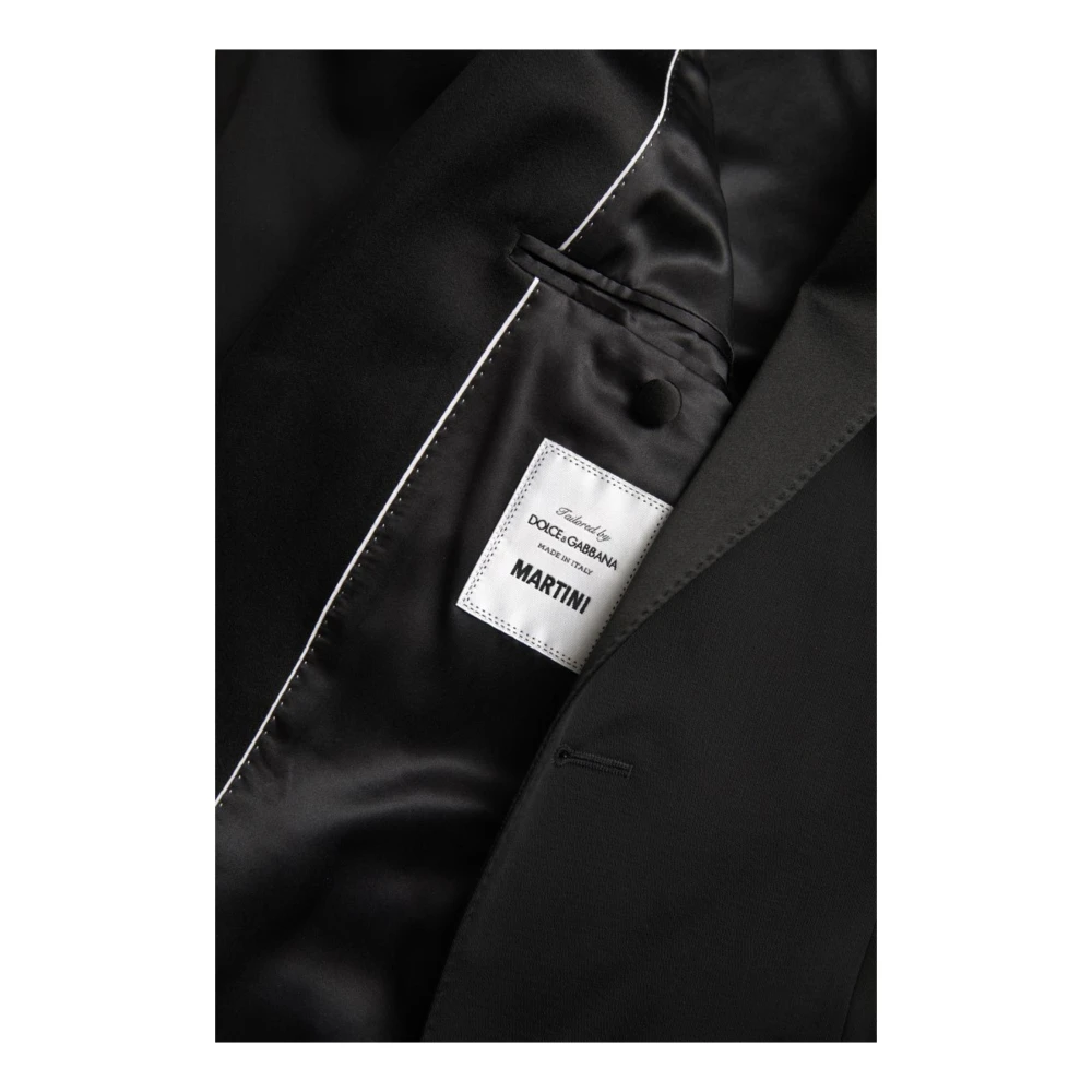 Dolce & Gabbana Authentieke wollen blazer met sjaalkraag Black Heren