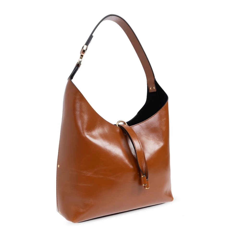 Chloé Marcie Hobo Kleine schoudertas Brown Dames
