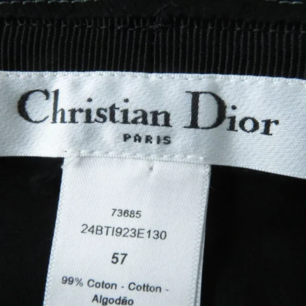 Dior Vintage Pre-owned Cotton hats Black Dames