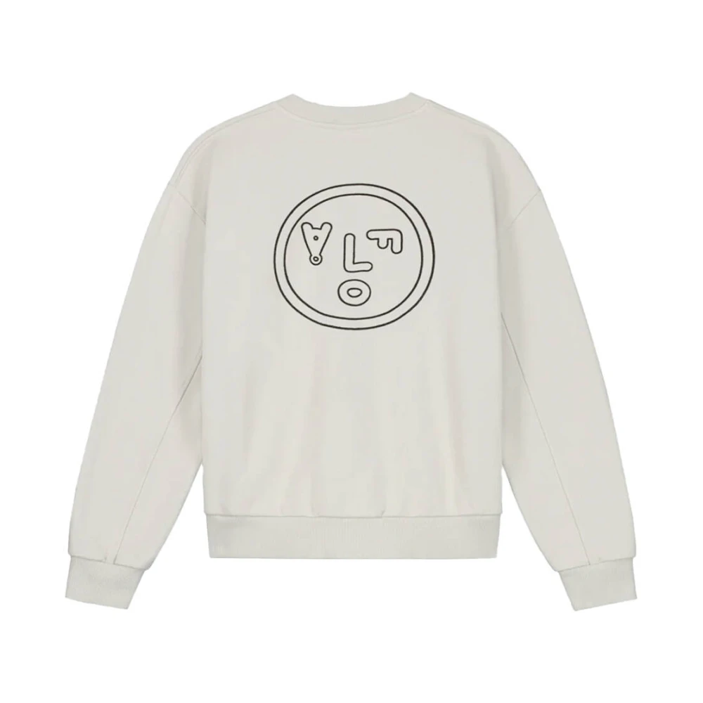Olaf Hussein Face Crewneck Sweatshirt Gray Dames