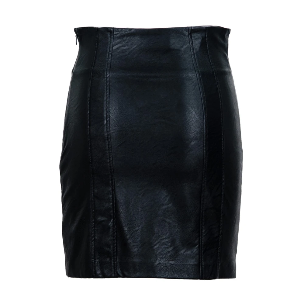 Aniye By Korte Jurk met Vierkante Halslijn Black Dames