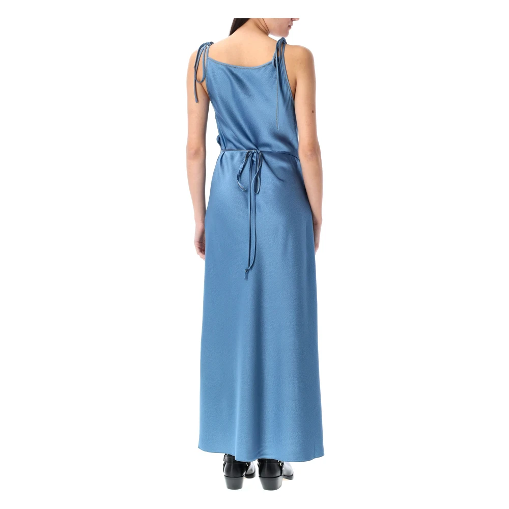 Acne Studios Hemelsblauwe Dayla Jurk Elegant Enkellengte Blue Dames
