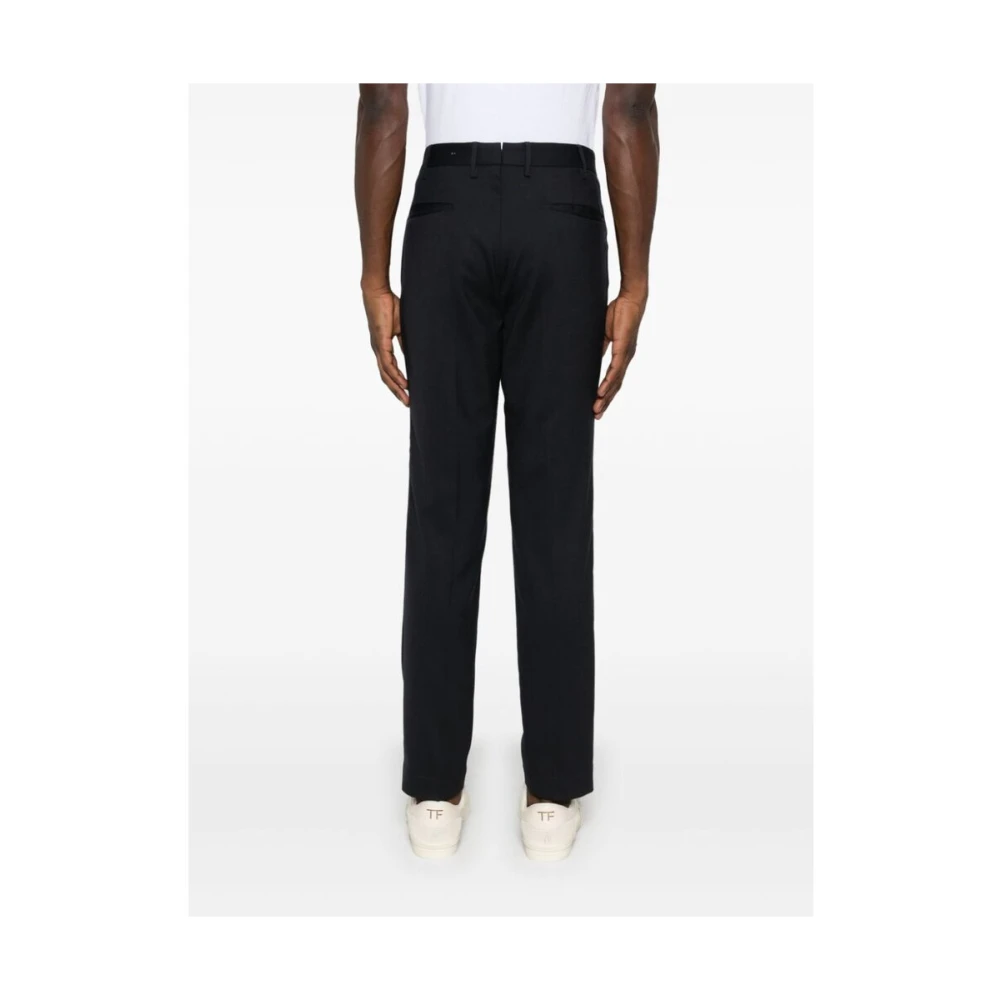 Incotex Midnight Blue Wool Blend Op Maat Gemaakte Broek Blue Heren