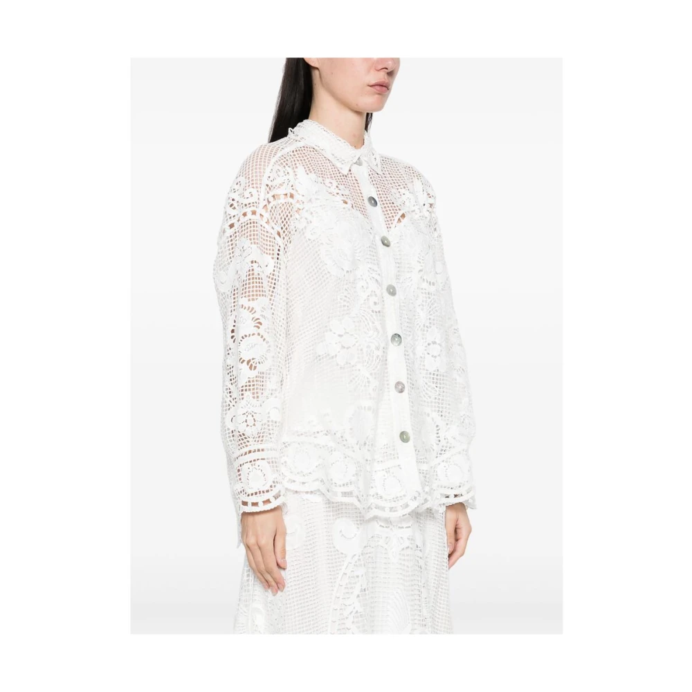 Farm Rio Witte Knoopsluiting Onderjurk White Dames