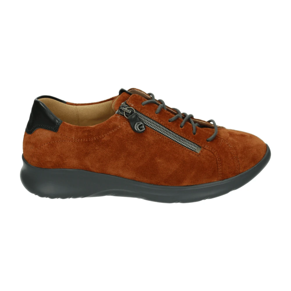 Ganter Sportieve lage damesschoenen in cognac Dames Schoenen Bruin