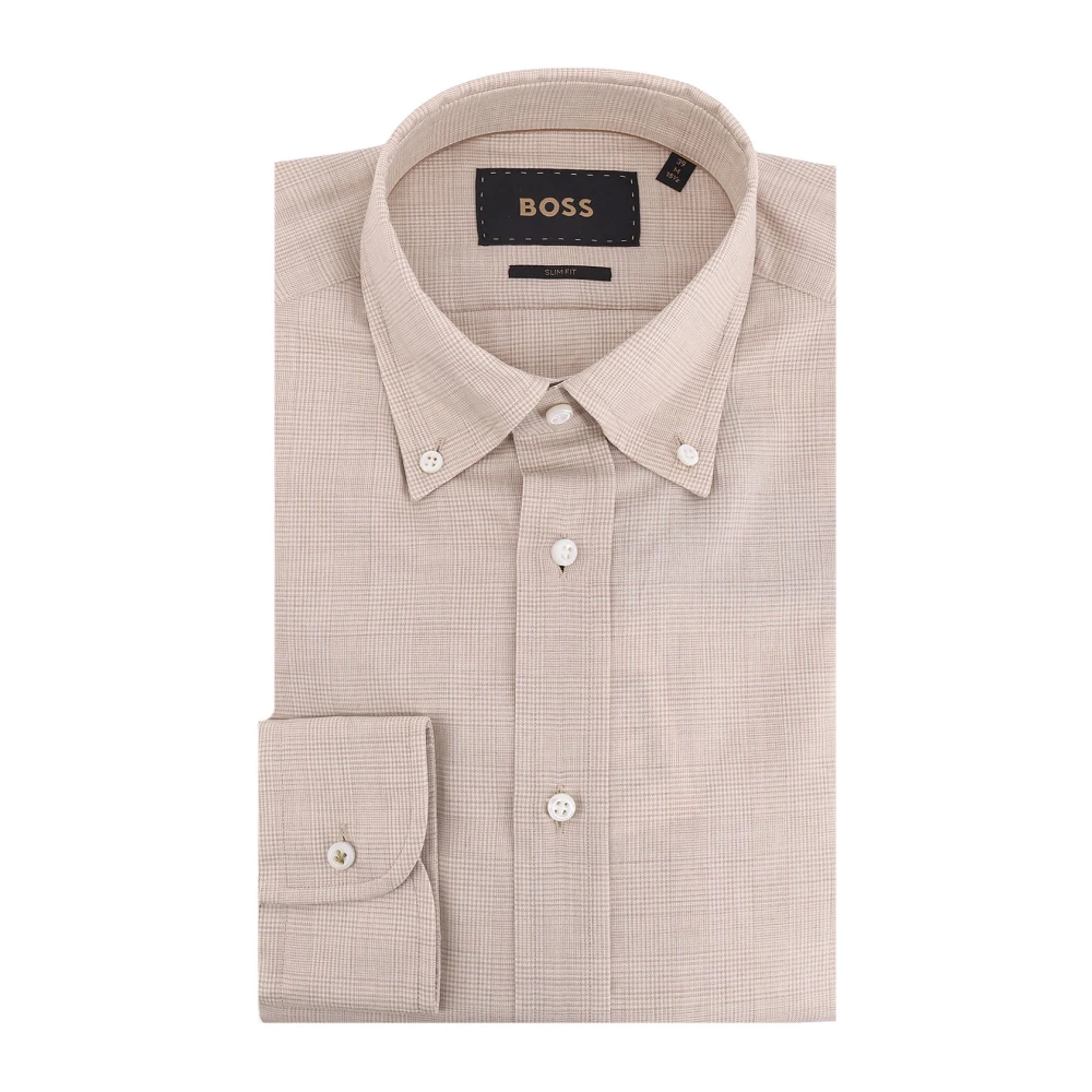 Hugo Beige Slim-Fit Shirt - Male - Formal Shirts - 4XL - Shirts