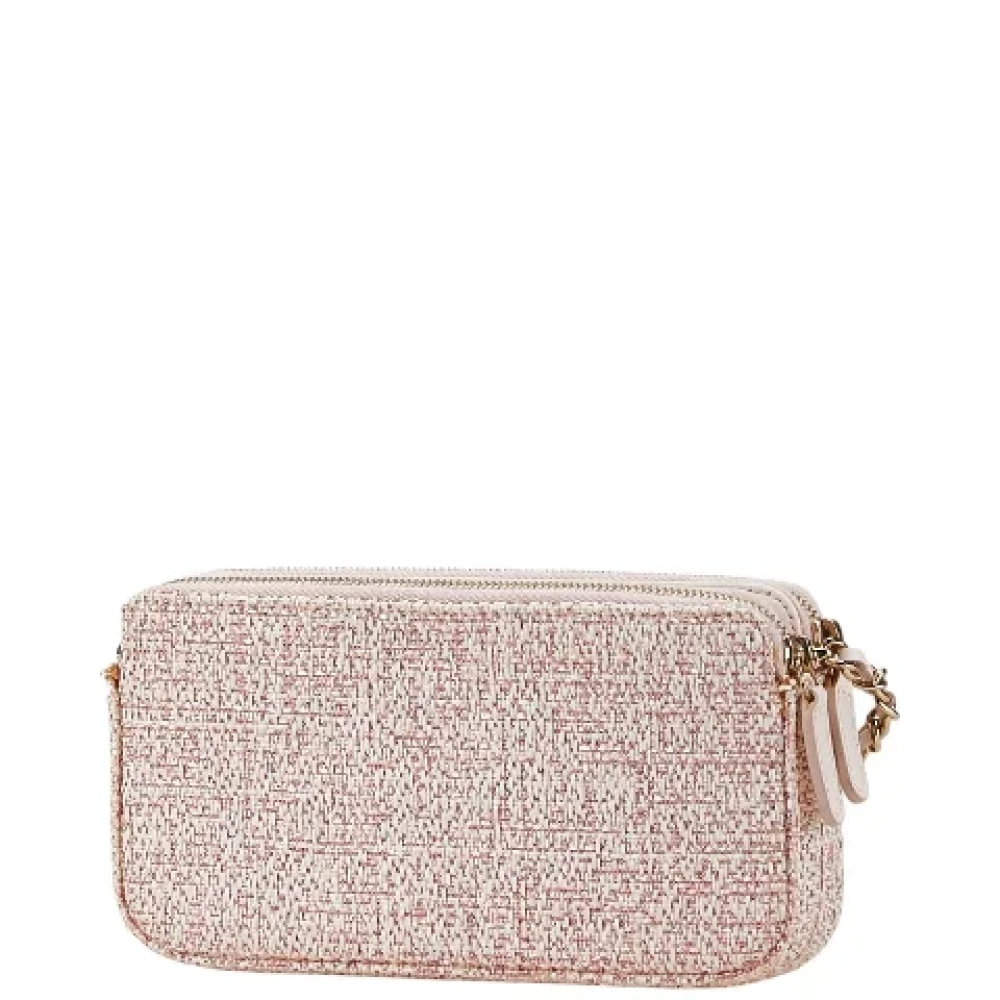 Chanel Vintage Pre-owned Canvas chanel-bags Pink Dames