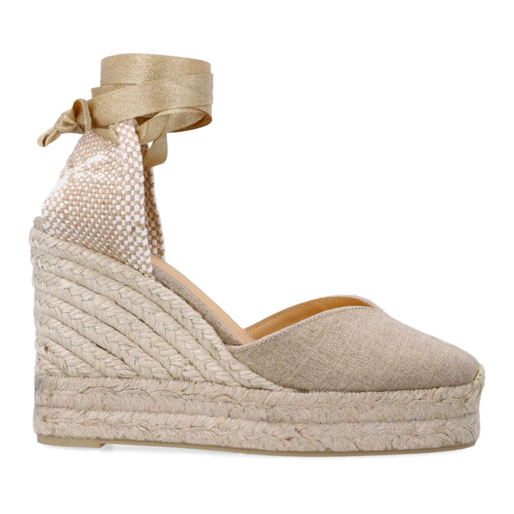 Castañer Women's Beige Chiara 8Ed - Wedges - 7 Uk - Shoes