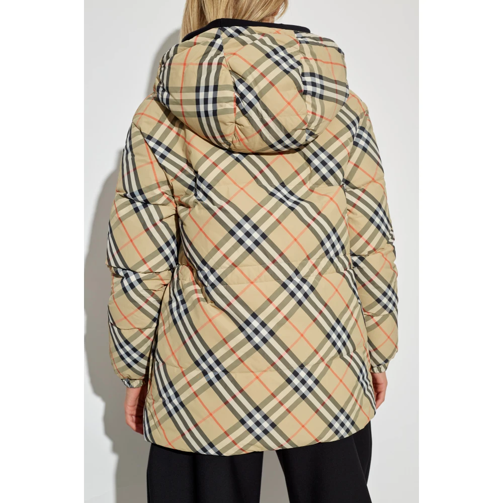 Burberry Omkeerbare jas met ruitpatroon Beige Dames