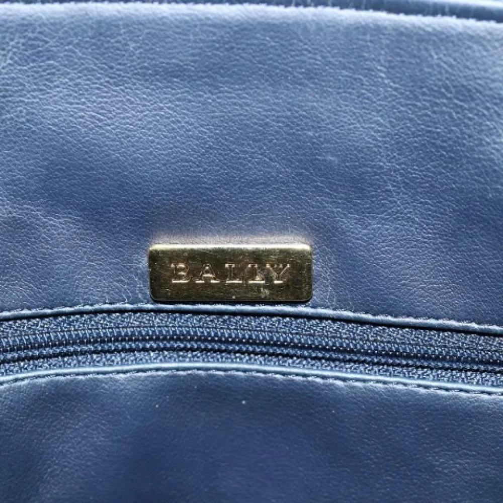 Bally Pre-owned Leather handbags Blue Dames