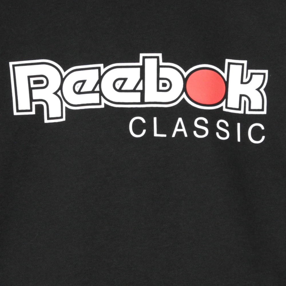 Reebok Klassieke Internationale Heren Hoodie Rode Knoop Hoodie Zwart Black Heren