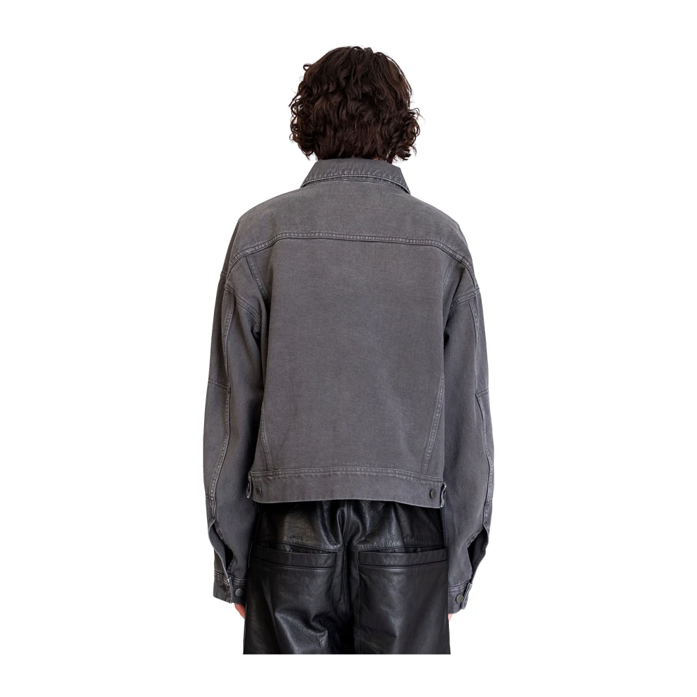 Entire Studios Stone Light Denim Jacket Gray Heren