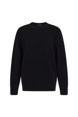 Golden Button Crew-neck Pullover