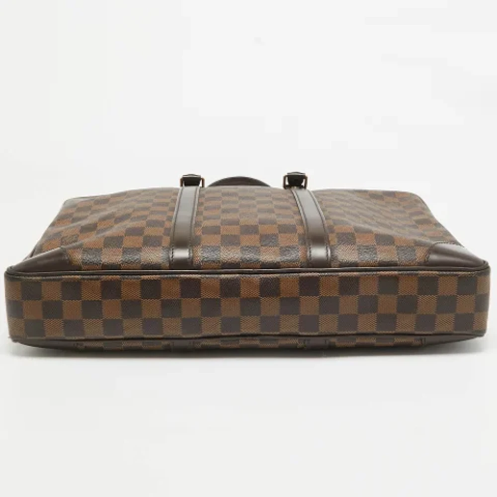 Louis Vuitton Vintage Pre-owned Leather briefcases Brown Heren