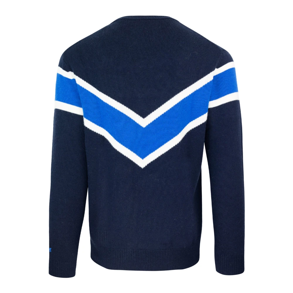 MC2 Saint Barth Blauwe lichtblauwe en witte trui Multicolor Heren