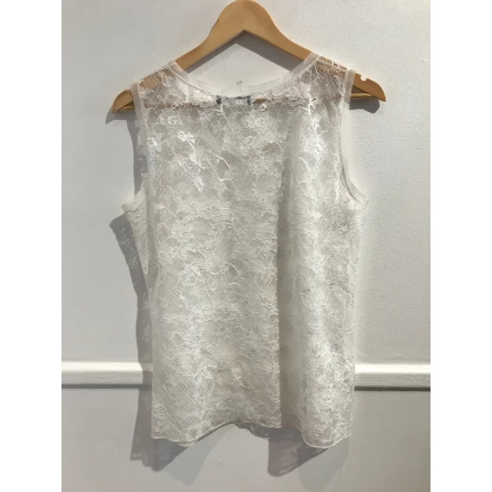 Dolce & Gabbana Pre-owned Lace tops White Dames