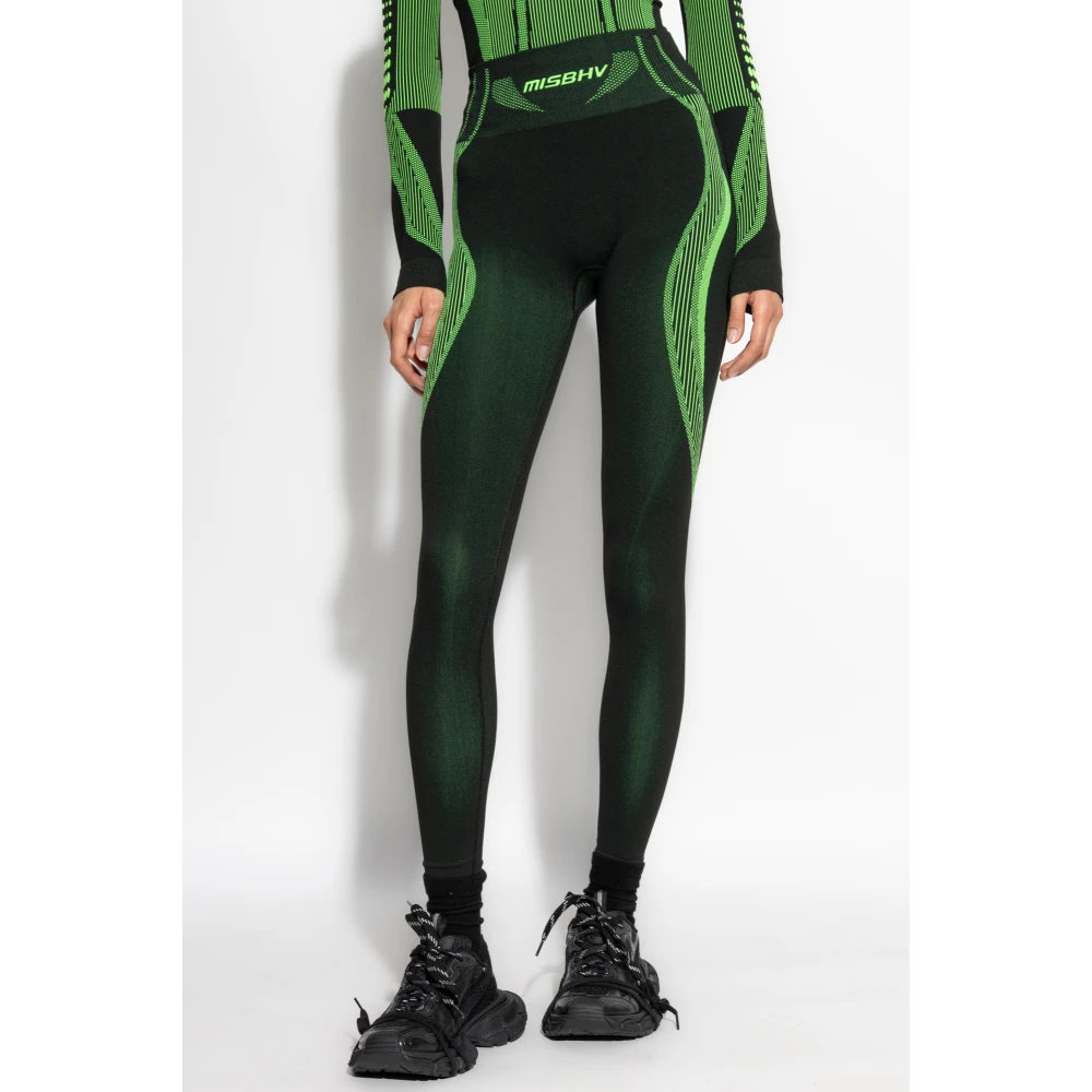 Misbhv Leggings met Logo Green Dames