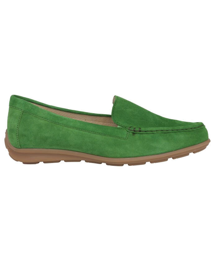 mocassin-en-daim-vert-pour-femme