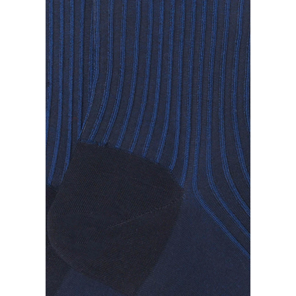 Gallo Heren Katoenen Lange Sokken Blauw Royal Blue Heren