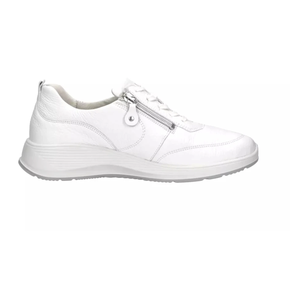 Waldläufer Comfortabele brede pasvorm damessneakers Dames Schoenen Wit