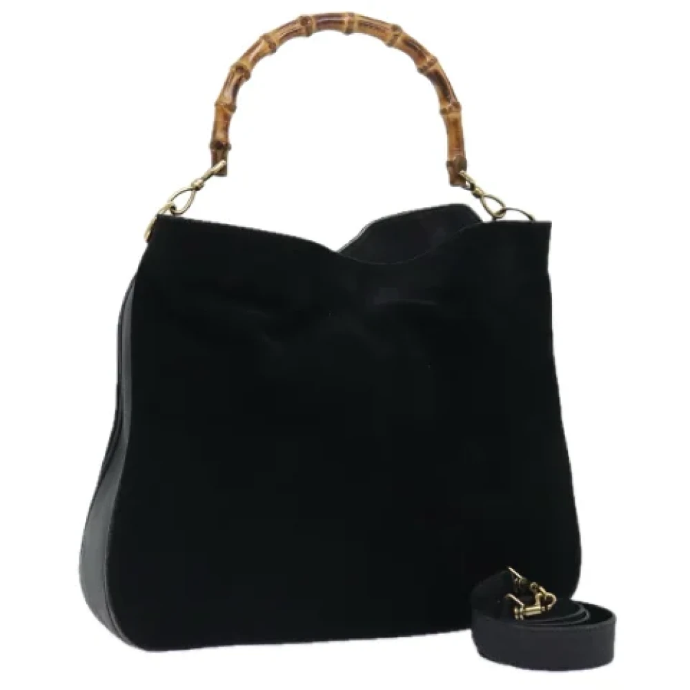 Gucci Vintage Pre-owned Suede gucci-bags Black Dames