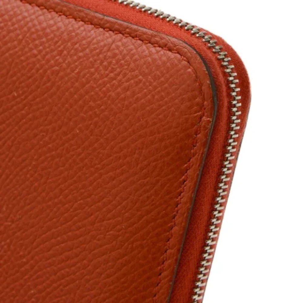 Hermès Vintage Pre-owned Leather wallets Orange Dames