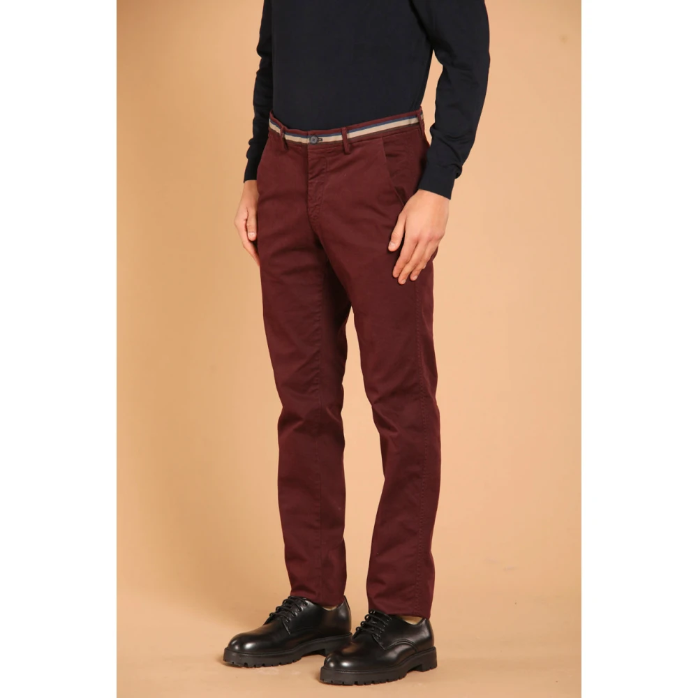 Mason's Winter Heren Chino Broek Slim Fit Red Heren