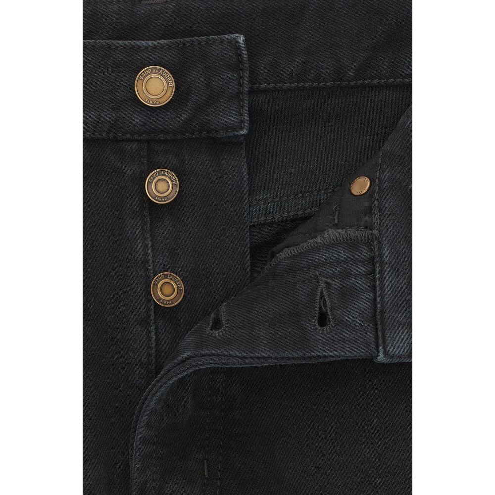 Saint Laurent Regular Fit Italiaanse Jeans Black Heren