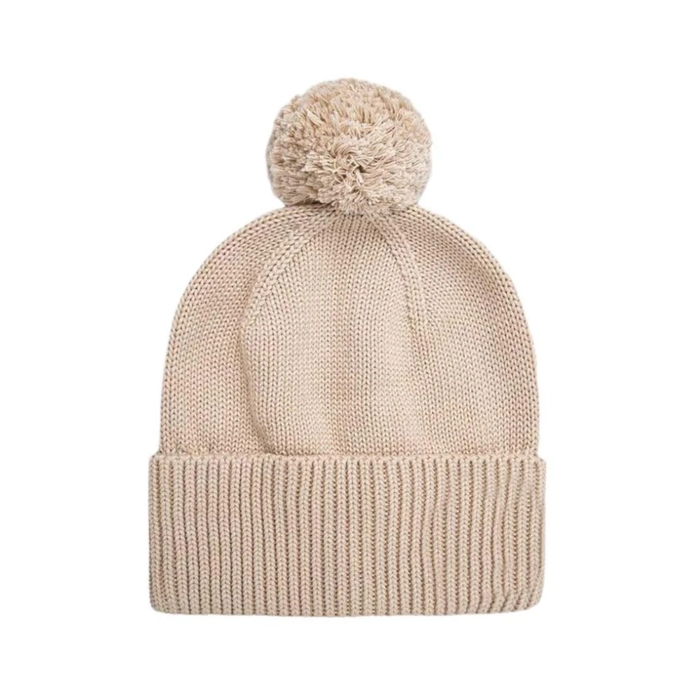 Calvin Klein Gezellig Beige Pom Gebreide Muts Beige Dames