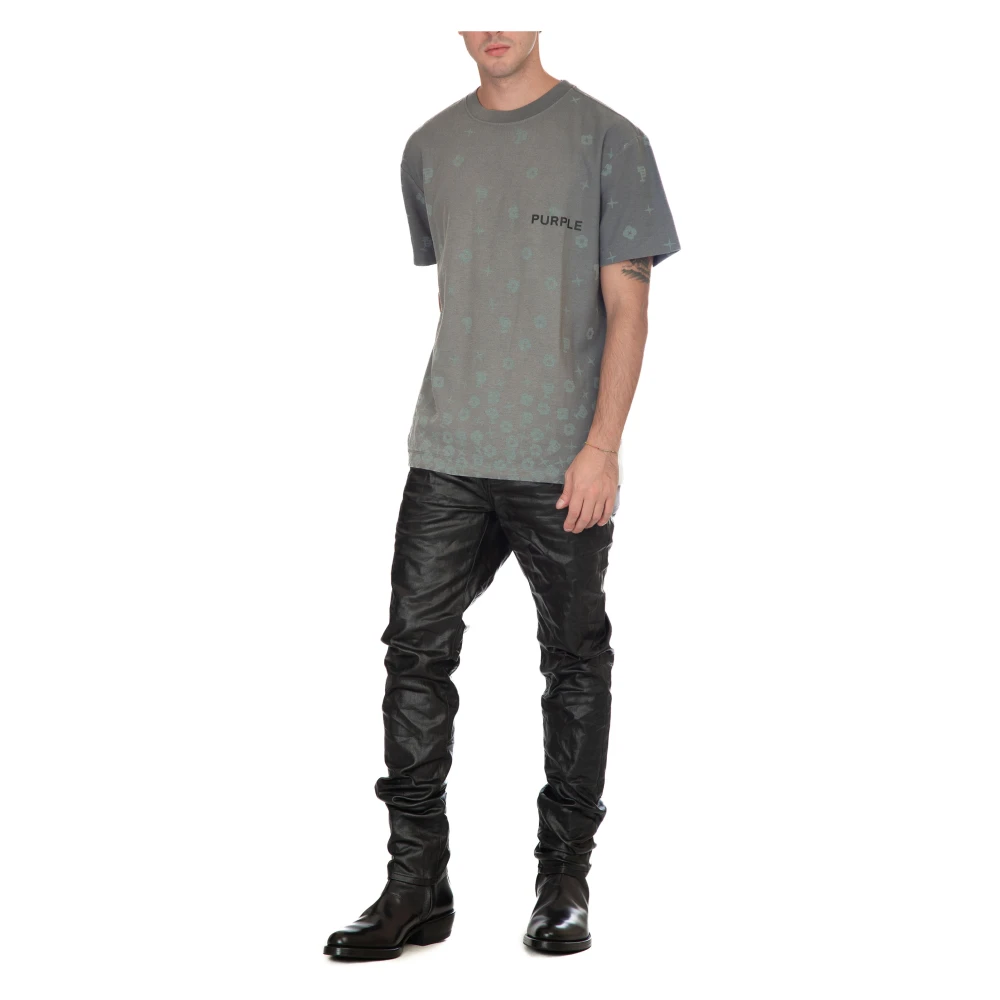 Purple Brand Gecoate broek met patent Black Heren