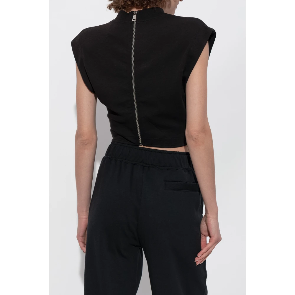 Versace Jeans Couture Mouwloze top Black Dames