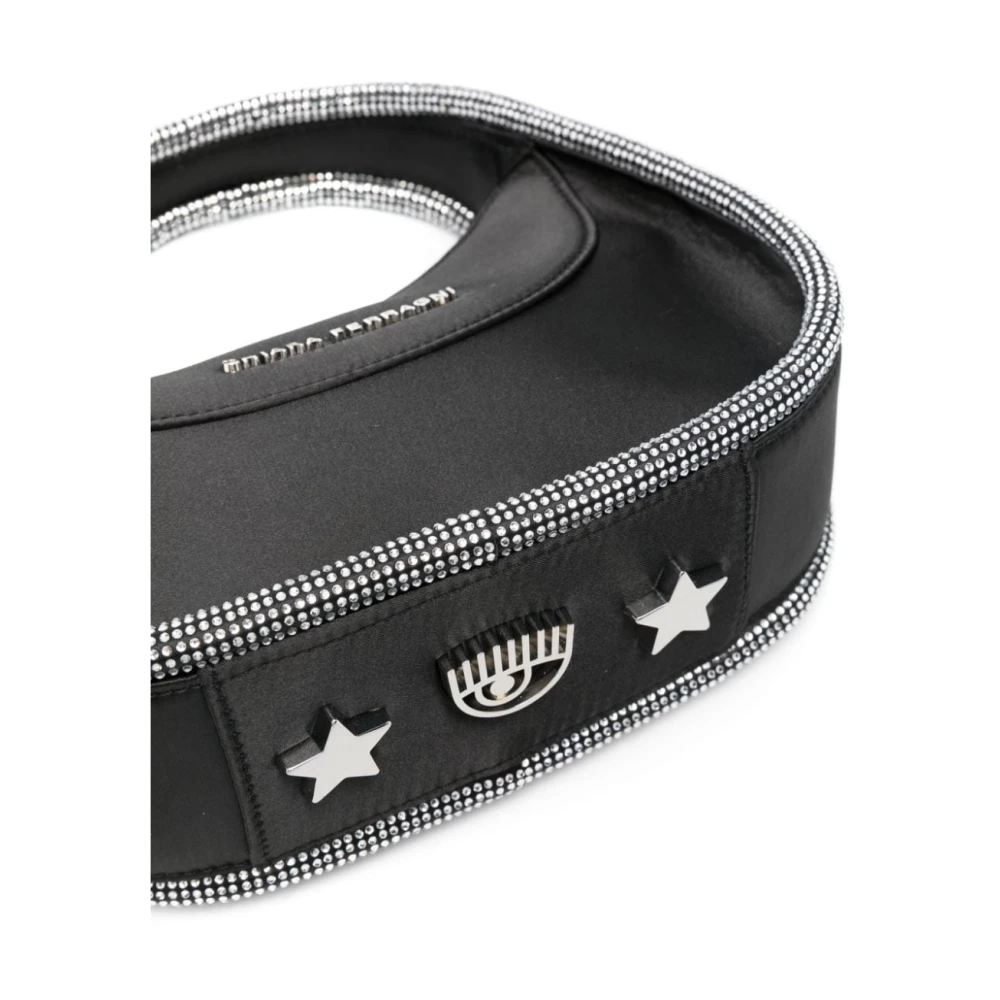 Chiara Ferragni Collection Golden Eye Star Sketch Tassen Zwart Black Dames