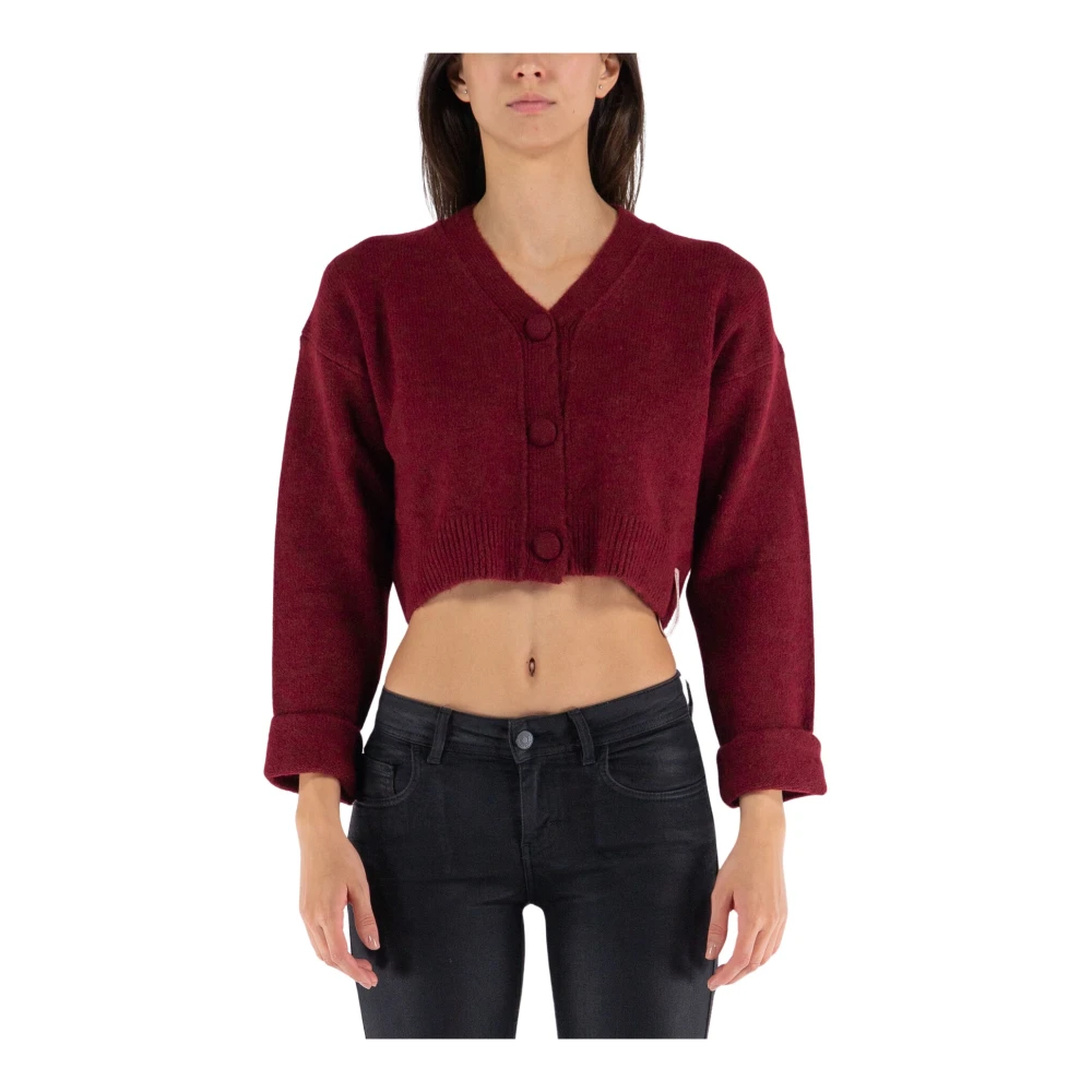 Mar De Margaritas Korte Cardigan Red Dames