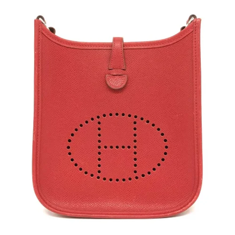 Hermès Vintage Pre-owned Leather shoulder-bags Red Dames