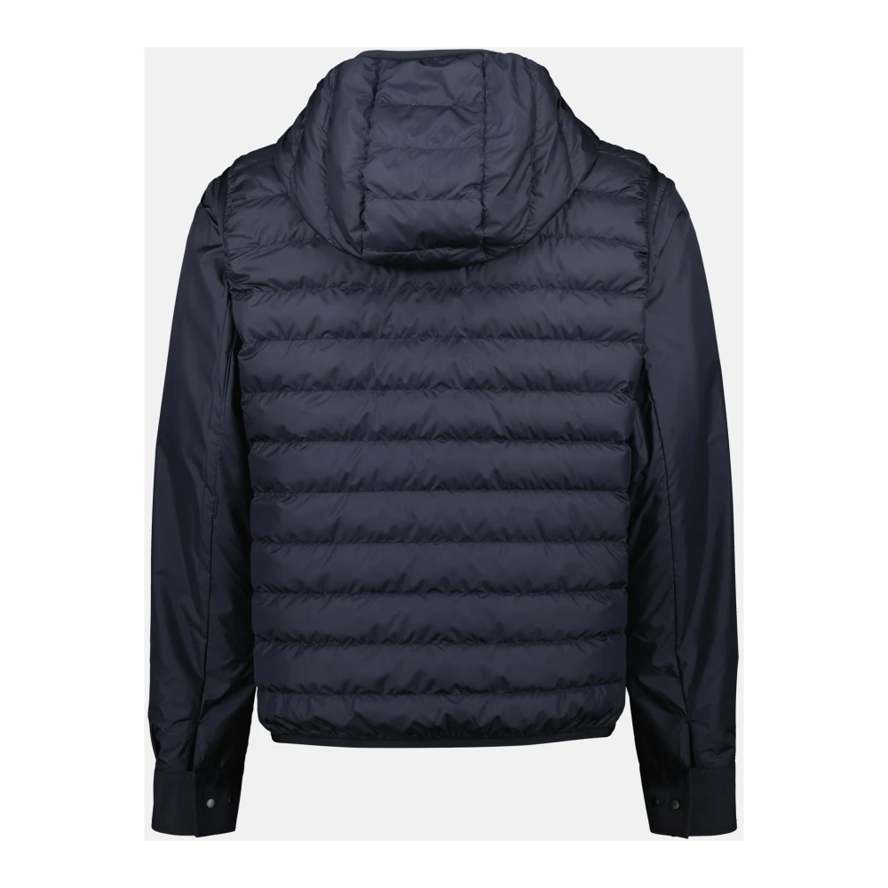 Moncler Omkeerbare windbreaker met gewatteerd vest Blue Heren