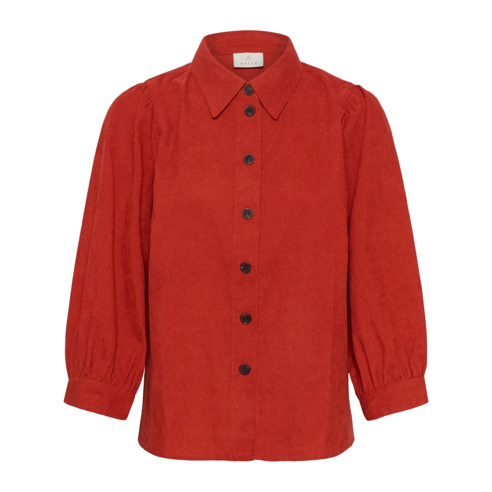 Kaffe Damen Rouge Langarm-Bluse Kavera Corduroy - Bild 3