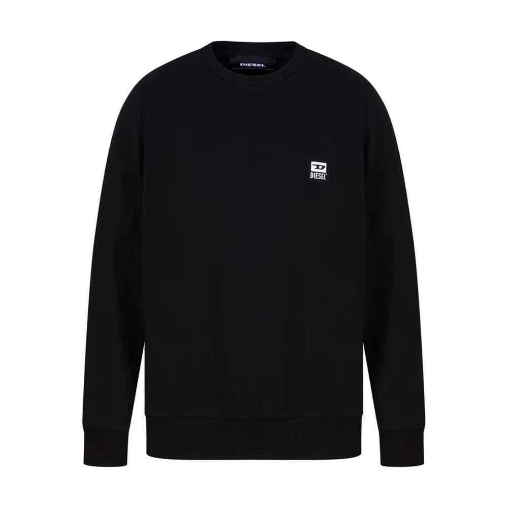 Diesel Katoen Zwart Logo Sweatshirt Black Heren