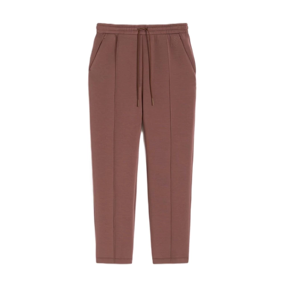 Weekend Max Mara Women's Brown Wkdutopia Trousers - Cropped Trousers - S - Trousers