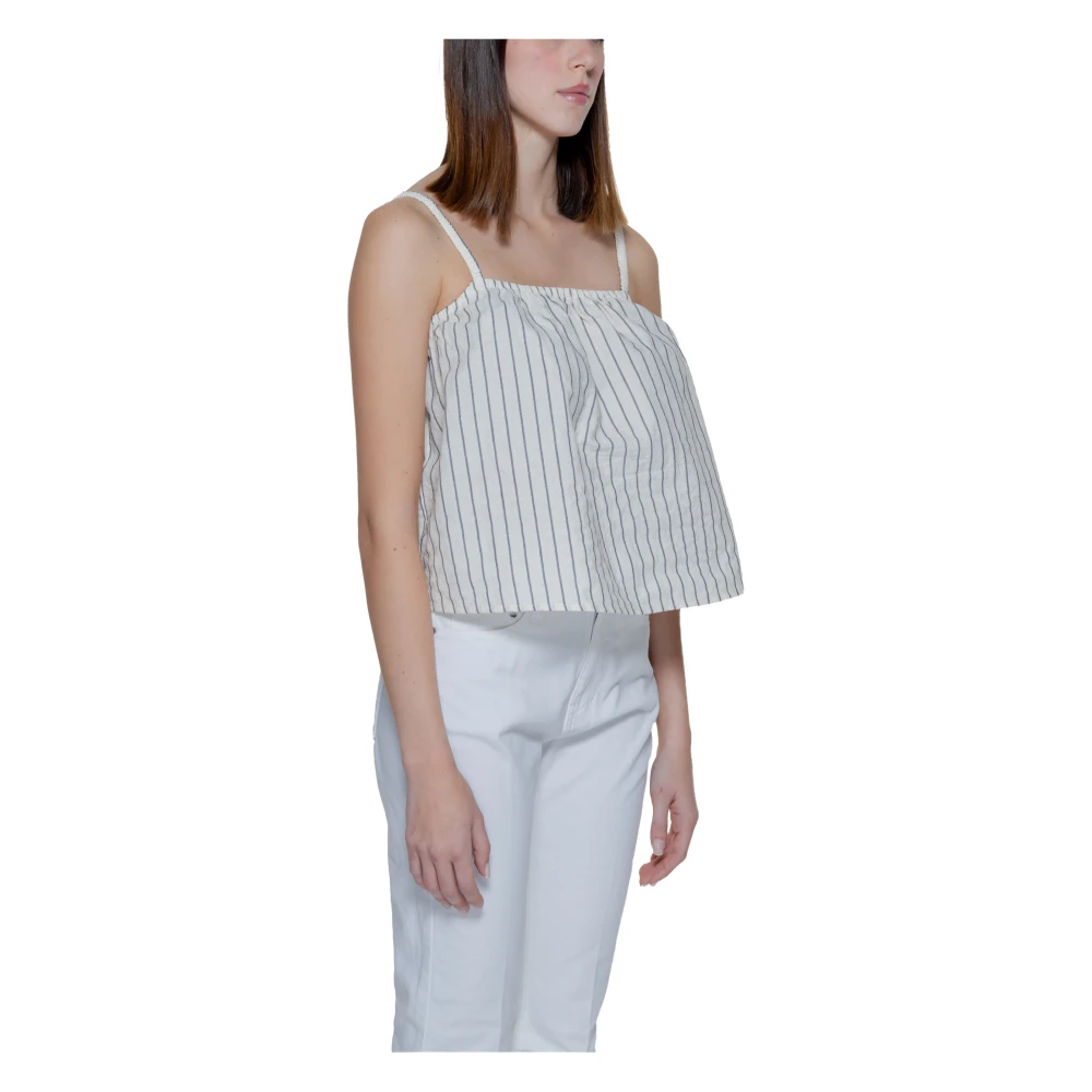Vero Moda Biologisch Katoen Singlet Lente Zomer Collectie Beige Dames